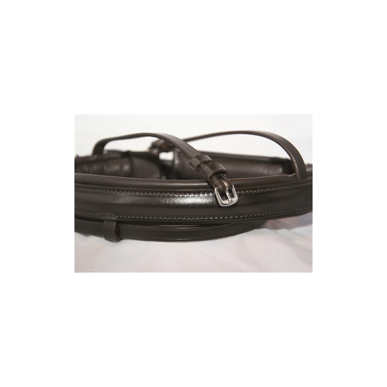 Hans Melzer Horse Equipment Hans Melzer Reithalfter standard schwedisch kombiniert braun/silber WB (Warmblut)