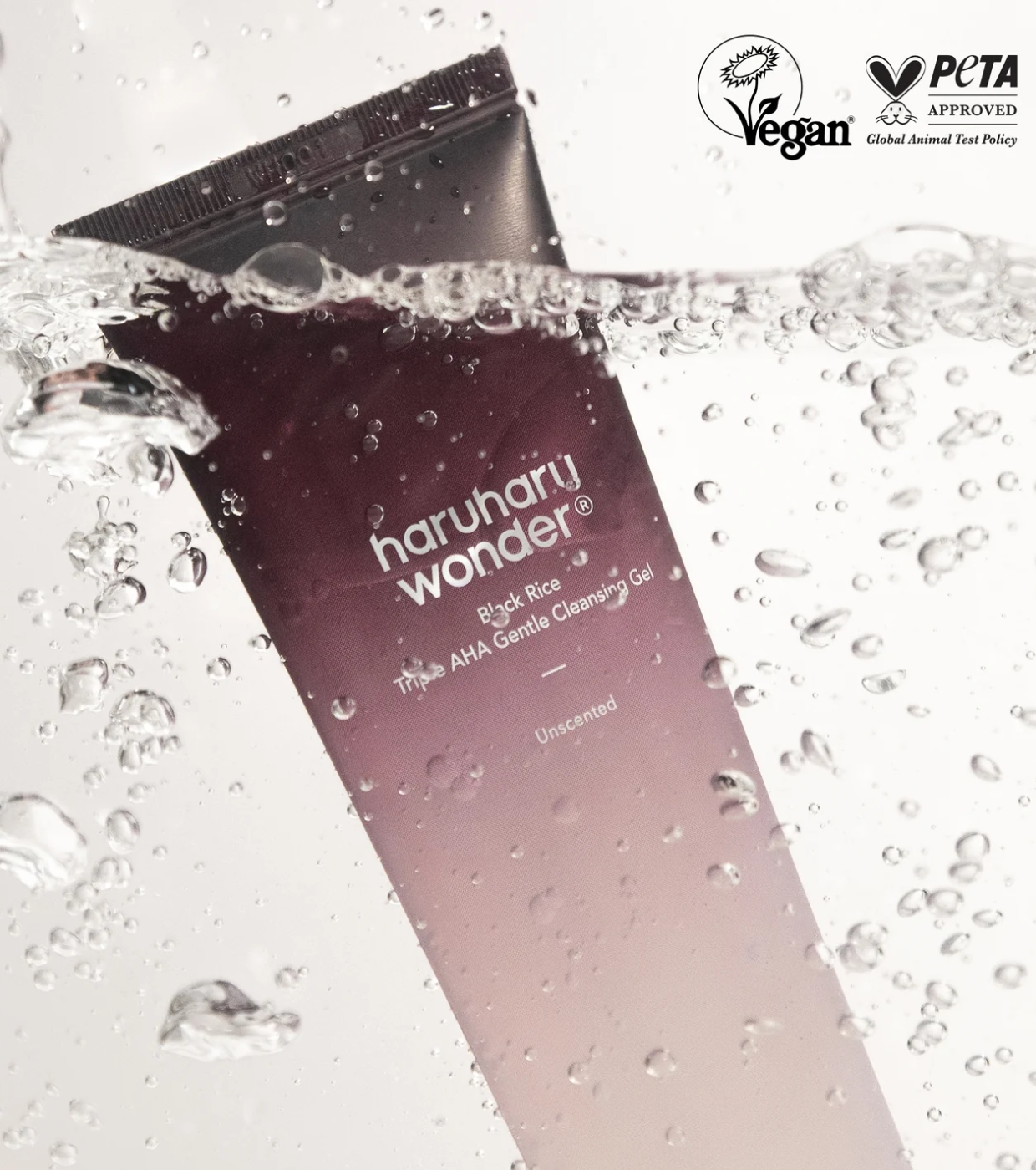 Haruharu Wonder - Gel de limpeza Black Rice Triple AHA Gentle