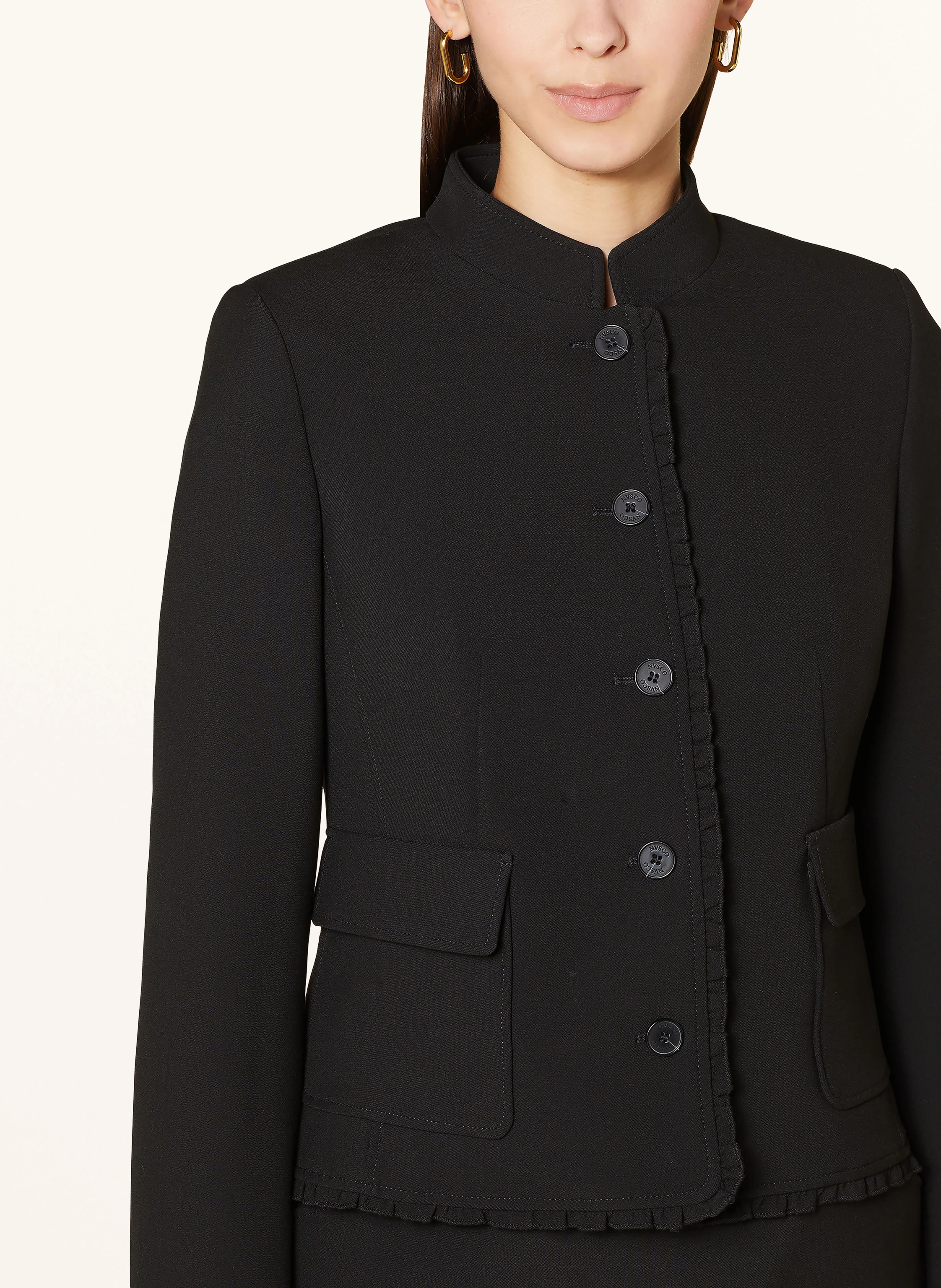NVSCO Blazerjacke mit Rüschen
