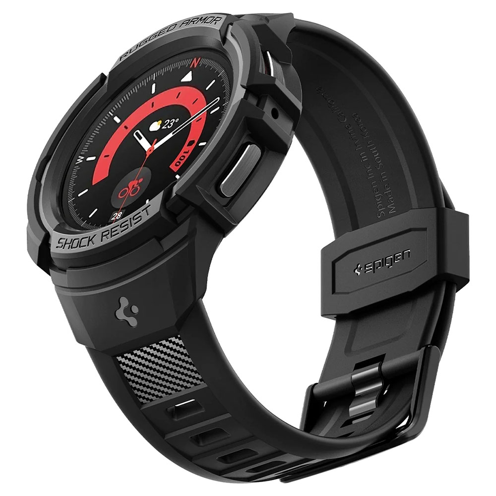 Samsung Galaxy Watch 5 Pro (45mm) Rugged Armor Pro Case Bumper (ACS05301) - Schwarz
