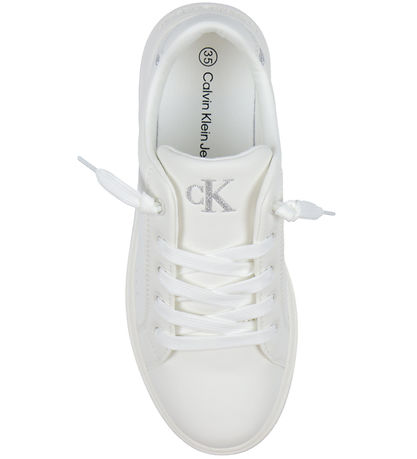 Calvin Klein Schuhe - Low Cute Lace-Up - Off White/Silber