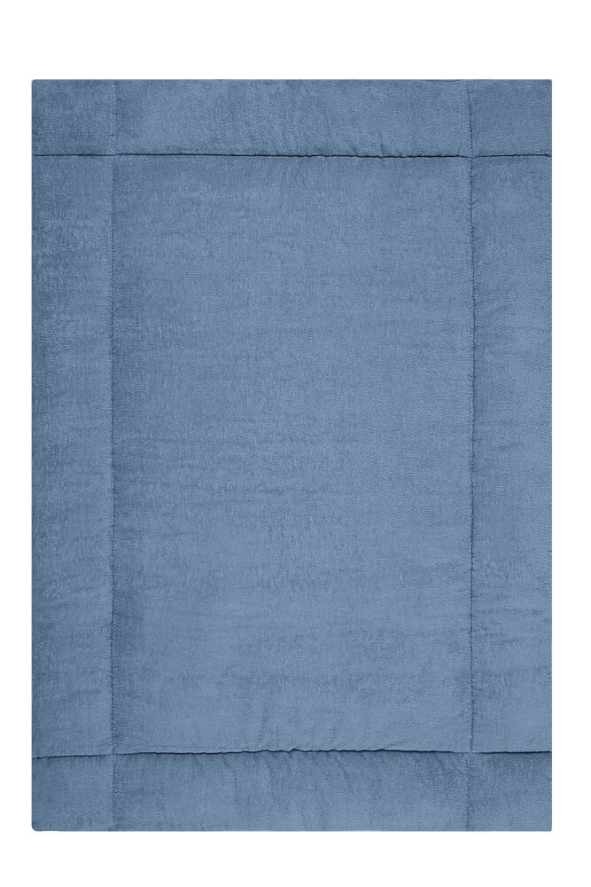 Frottee-Krabbeldecke Gr. 100/135, spaceblue