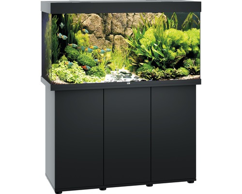 JUWEL Rio 350 SBX aquariumcombinatie met ledverlichting, verwarming, filter en zwarte kast