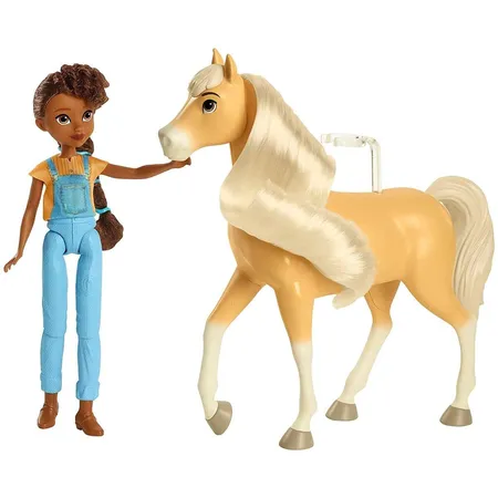 Mattel Dreamworks Spirit Puppe Pru (ca. 18 cm) & Pferd Chica Linda (ca. 20 cm)