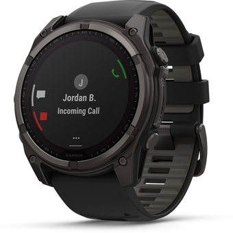 Garmin Fenix 8 Solar 51 mm Sportuhr Graphit / Carbongrau