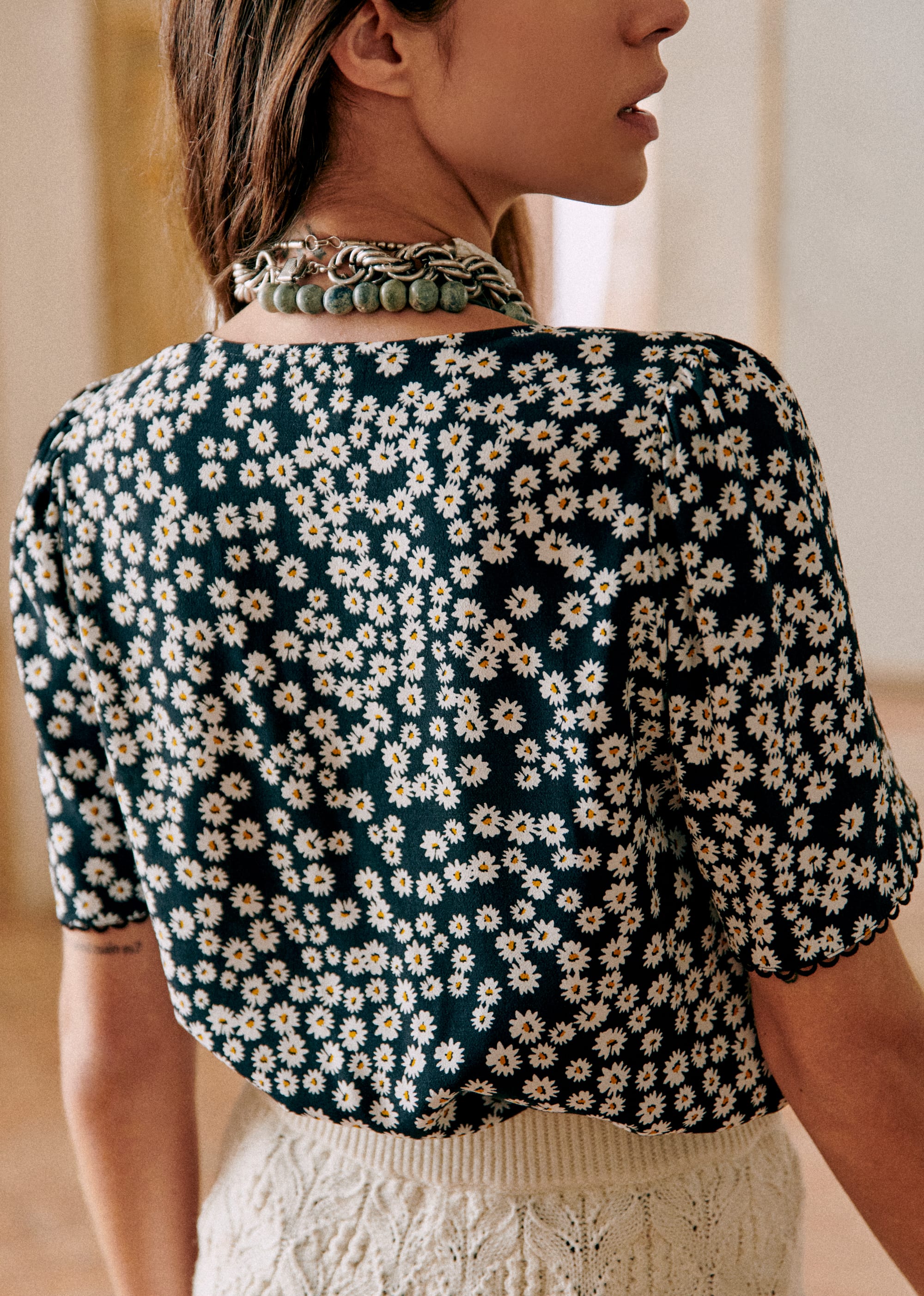 Chemise Indira - Daisies - E-SHOP/CHEMISES & BLOUSES 5905254
