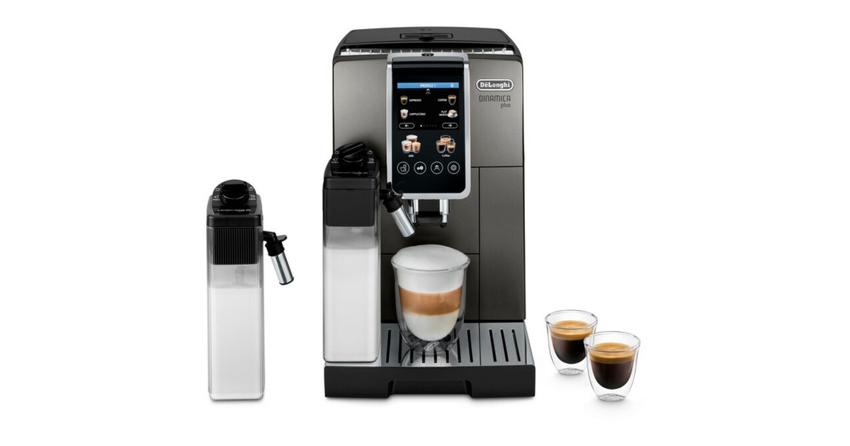 DeLonghiDinamica Plus ECAM380.95.TB volautomaat  (Titanium/titanium)