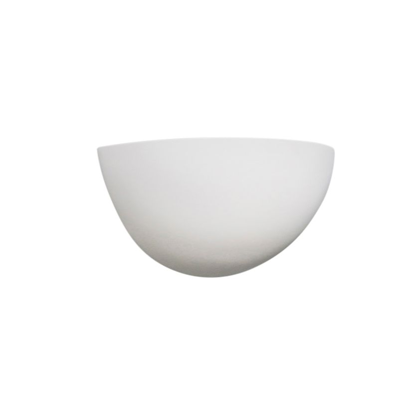 Moderne wandlamp wit gips halfrond - Britt