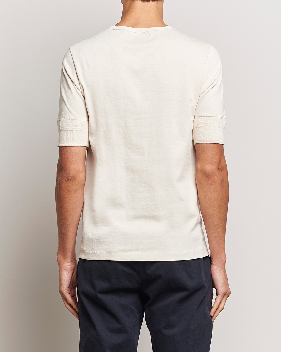 Merz b. Schwanen Short Sleeve Organic Cotton Henley Nature