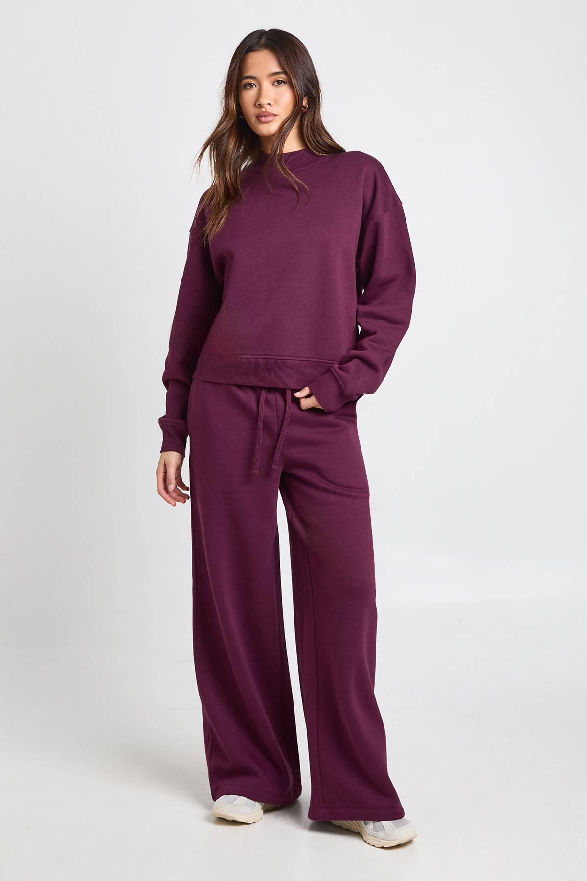 boohoo Survêtement Sweat à Col Montant