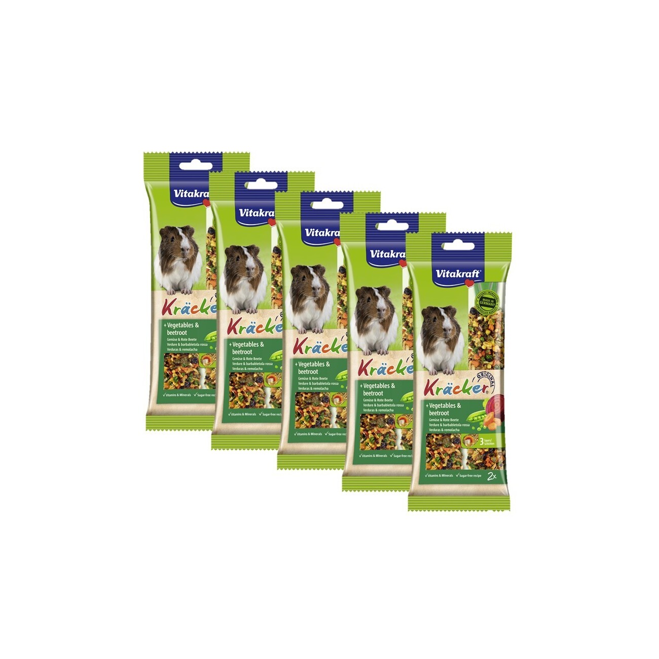 Vitakraft Kräcker Meerschweinchen 5x2er Gemüse und Rote Beete