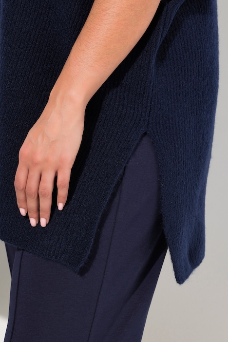 Strickjacke, Oversized, offenes Modell, Halbarm