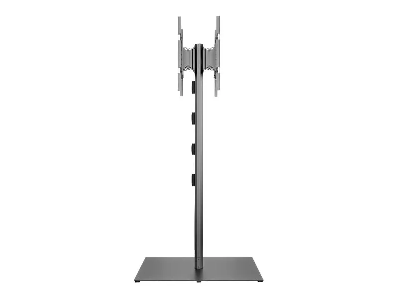Multibrackets M Public Display Stand 180 HD Back to Back Black w. Floorbase - Stativ - for 2 LCD displays - aluminium, stål - sort - skærmstørrelse: 55