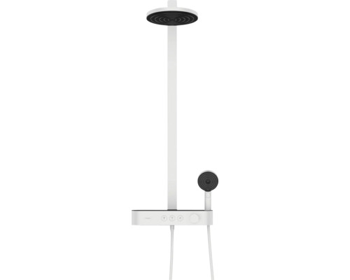 Douchekolom incl. thermostaat hansgrohe Showerpipe Pulsify 260 2jet wit mat 24240700