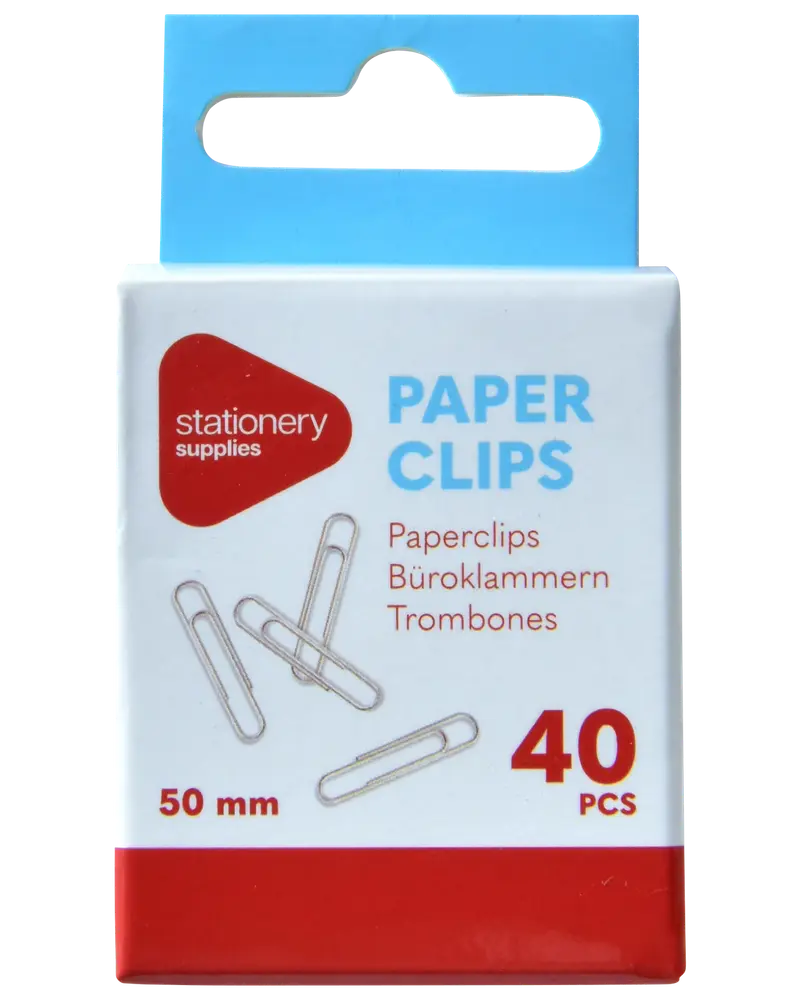 Papirclips assorterede varianter