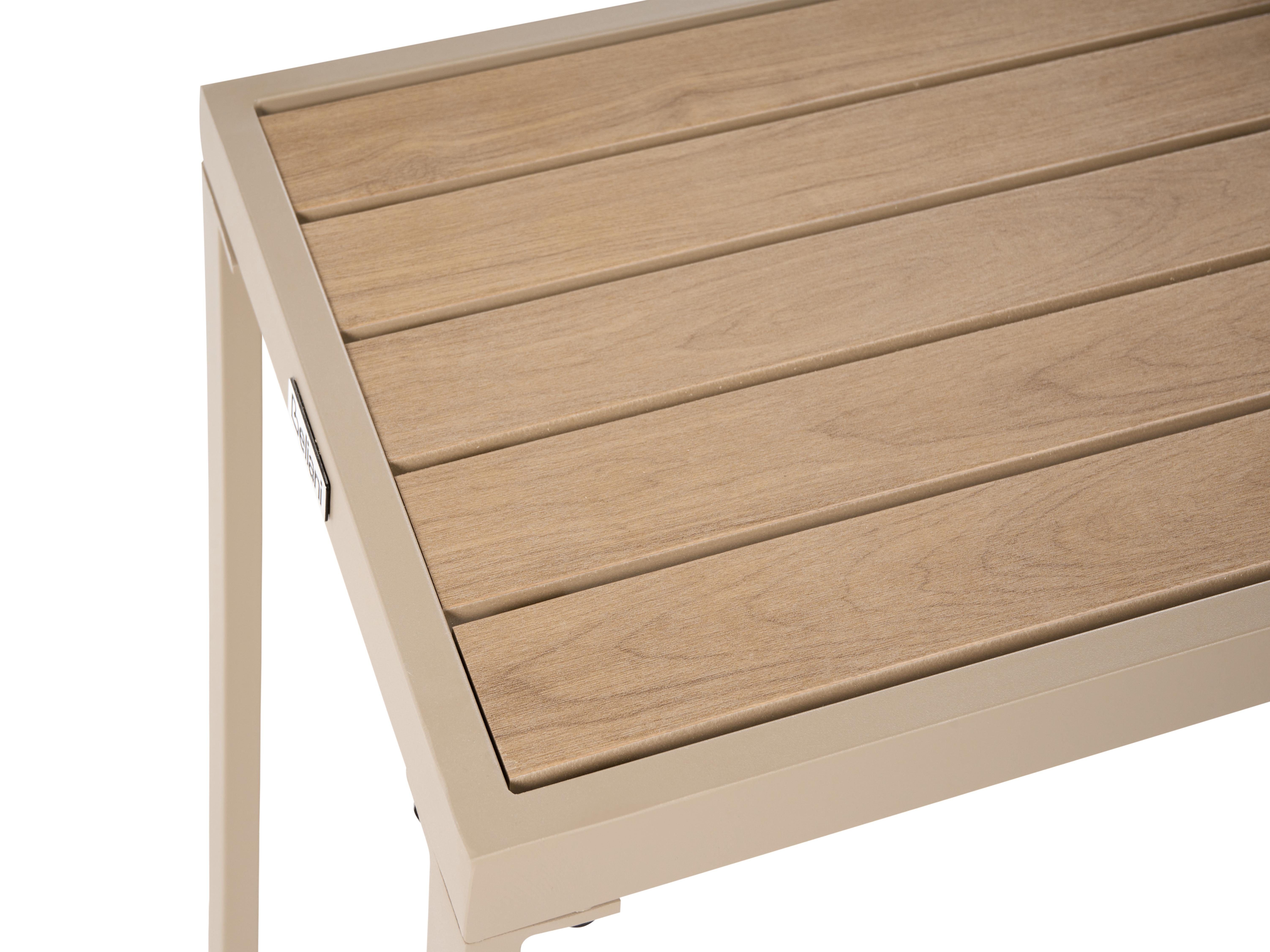 Loungeset met tafel en ottomaan 2-zits NOCI modulair Metaal Beige