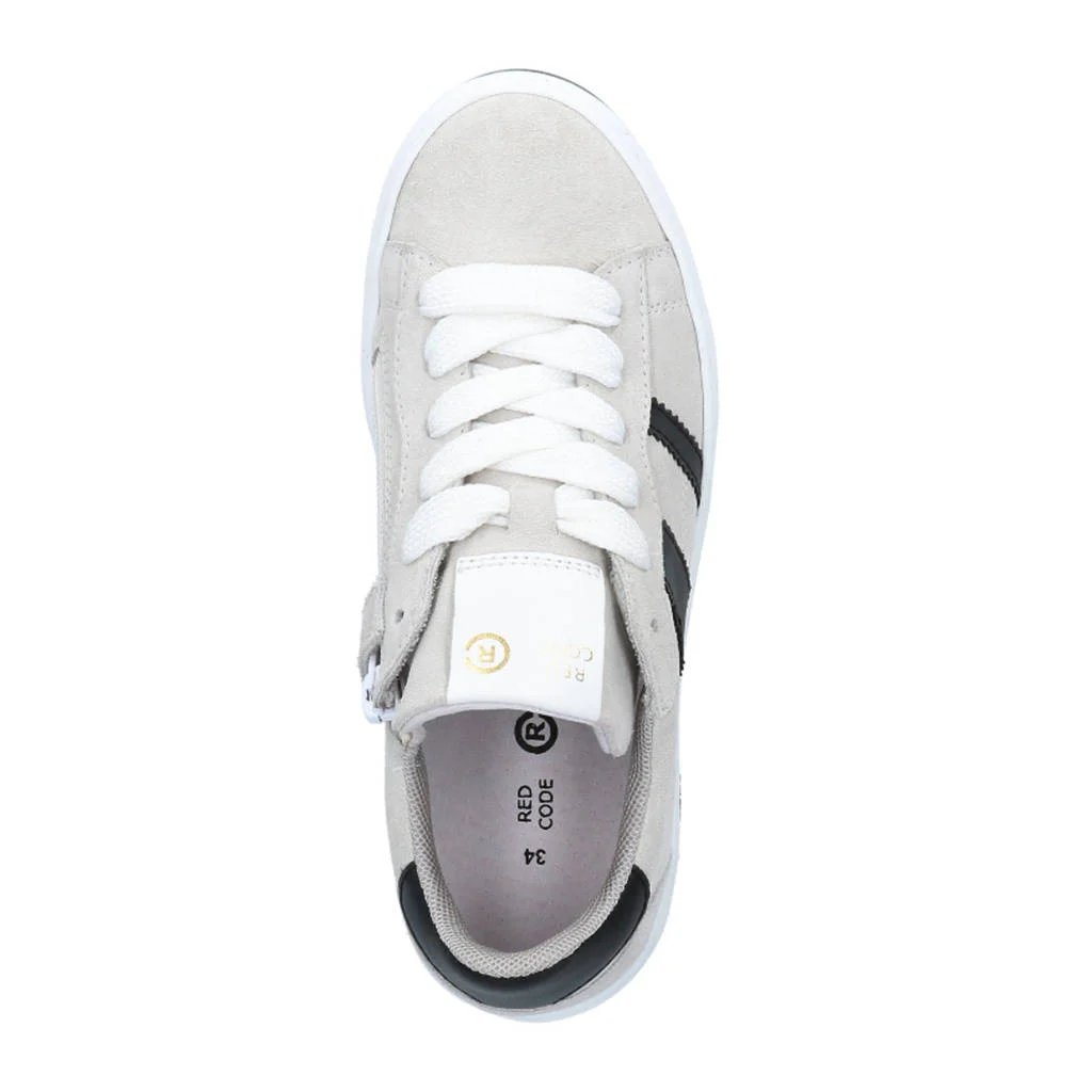 Red Code suède sneakers grijs