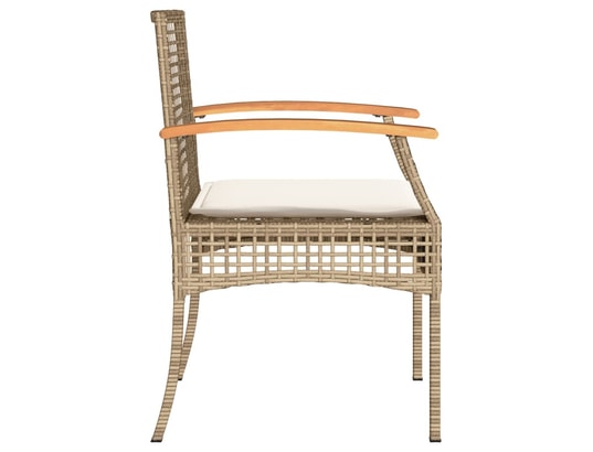VIDAXL - Chaises de jardin coussins lot de 2 beige résine tressée aca...