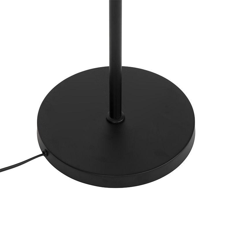 Moderne vloerlamp zwart 3-lichts - Carmen