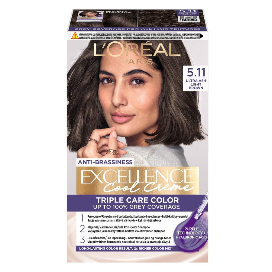 L'Oréal Paris Excellence Cool Creme 5.11 Ultra Ash Light Brown