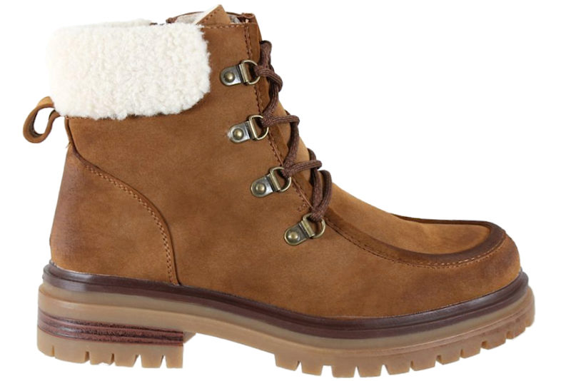 5.TH AVENUE VINTERSTØVLE I COGNACFARVET ALCANTARA