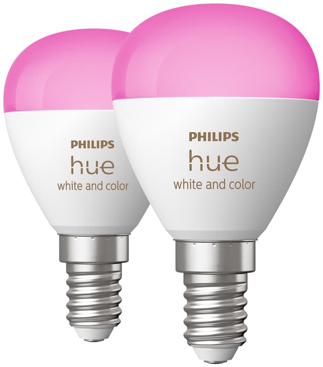 Philips Hue Luster LED-pære WCA 5.1W P45 E14 2pk
