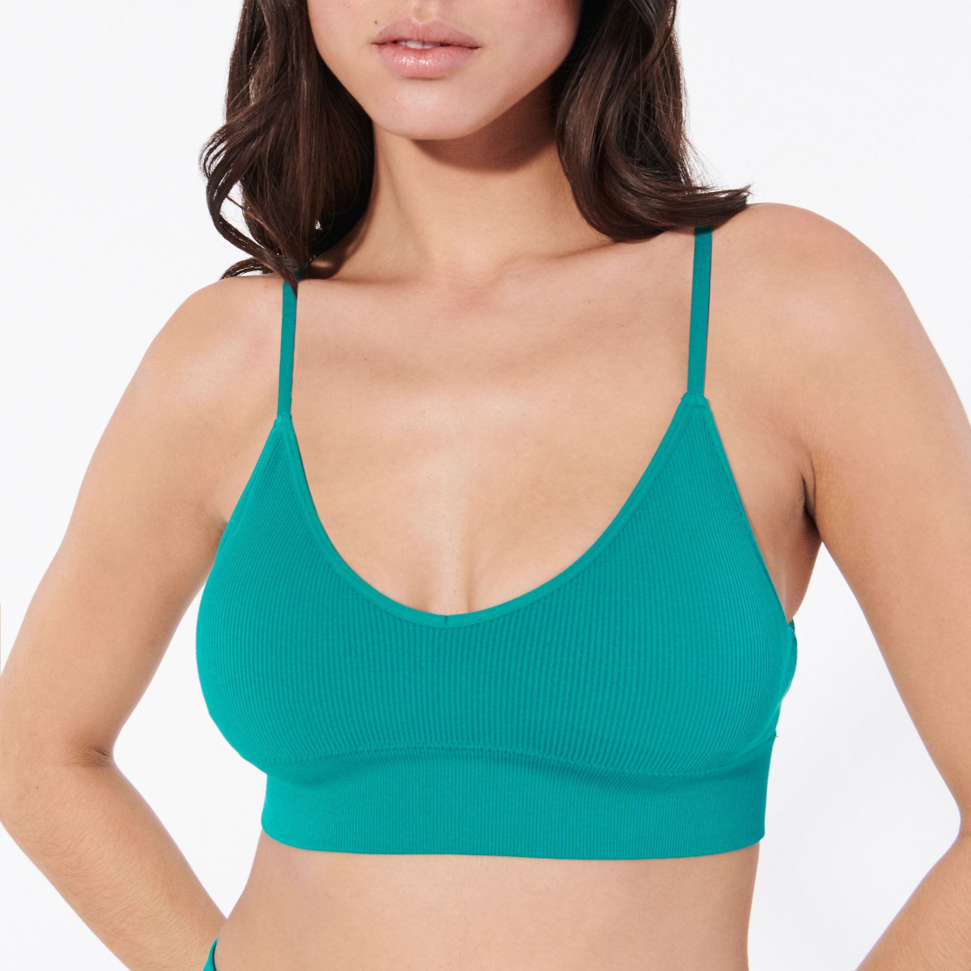 Brassière triangle en seamless