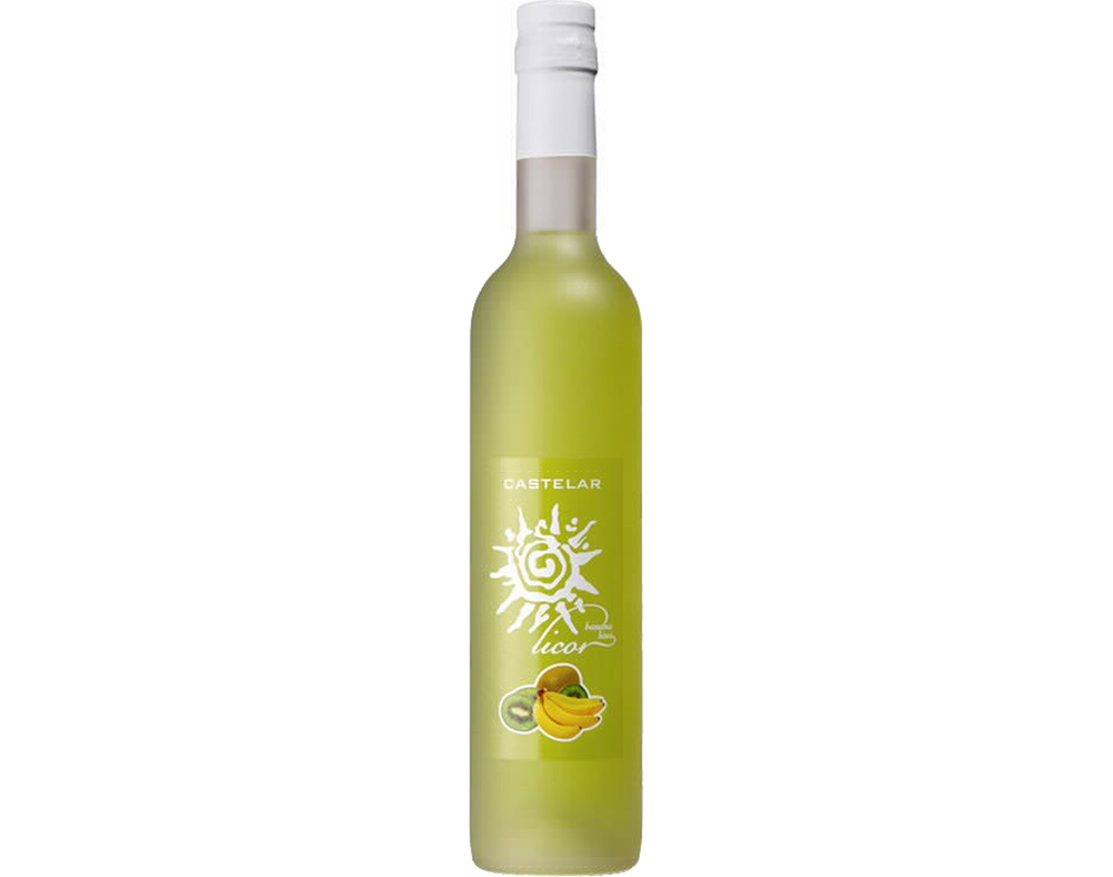 LICOR DE BANANA E KIWI CASTELAR 0.50L