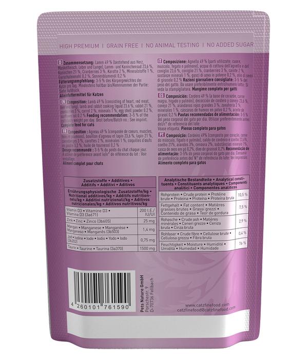 Catz finefood, Nassfutter für Katzen, 16 x 85