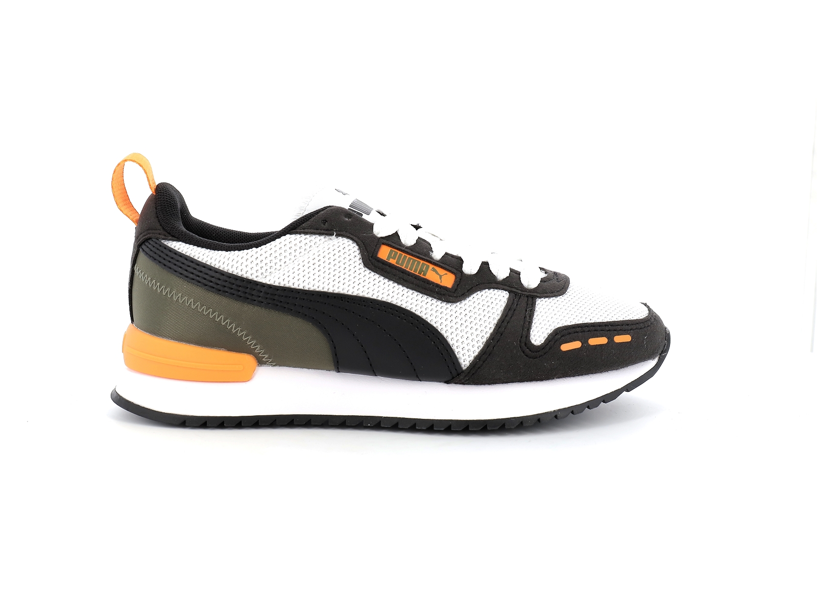 Puma-PUMA R78 Matières combinées Blanc Noir