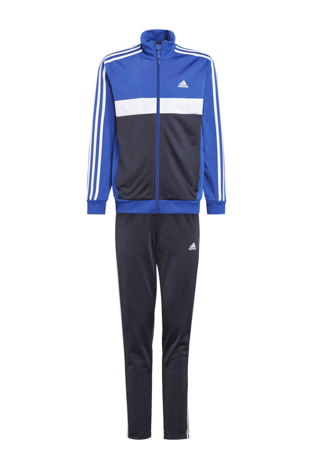 adidas trainingspak Tiberio kobaltblauw/zwart