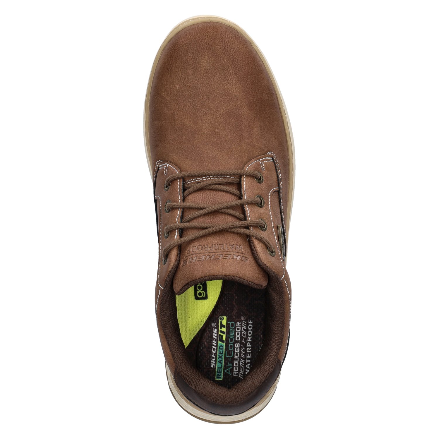 Garlan heren veterschoen Skechers Bruin