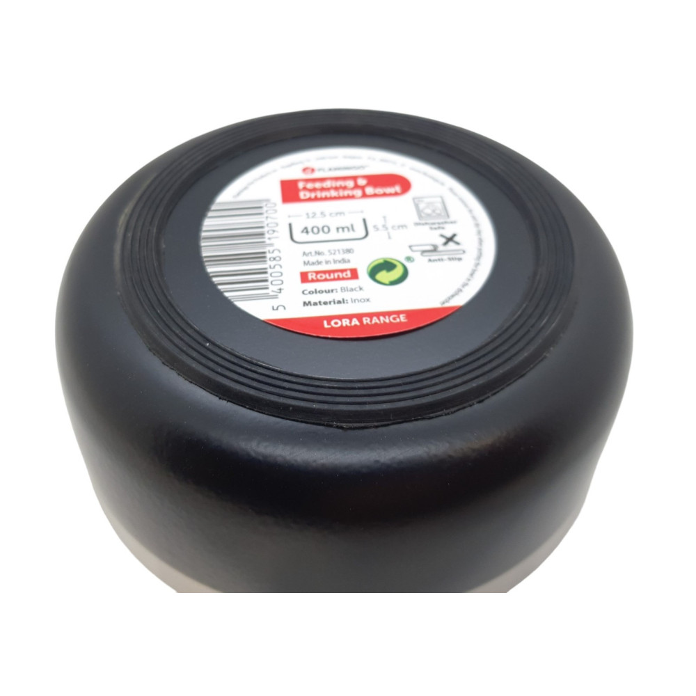 Gamelle ø12.5 cm 400 ml pour eau ou nourriture a double paroi, pour chat ou