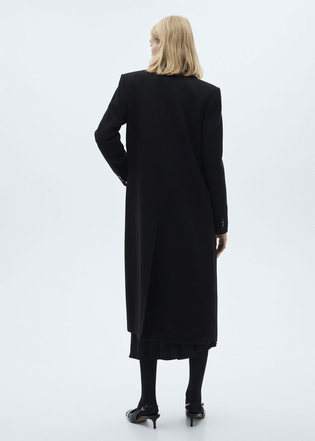 MANGO COAT. -- LIPSTICK Black
