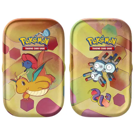 Pokemon Mini-Tin-Box Karmesin & Purpur 151, 1 Stück, 4-fach sortiert