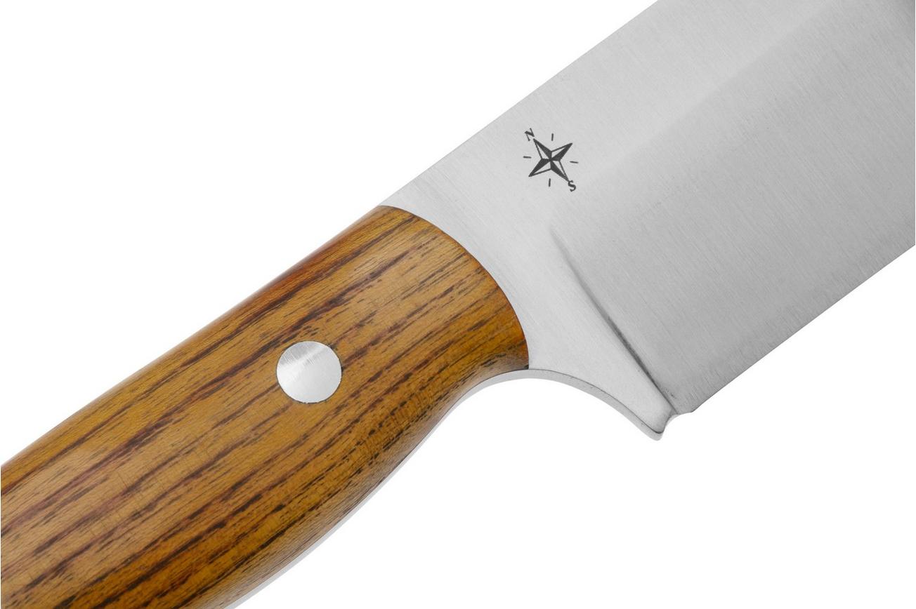Bark River Aurora 3 06-321OR CPM 3V, Osage Orange, vaststaand mes