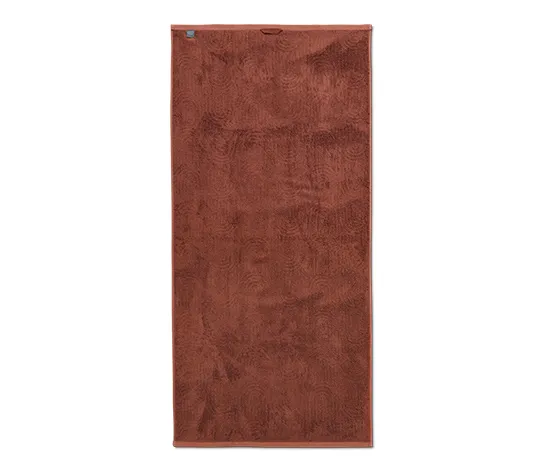 Jacquard-Badetuch, rotbraun