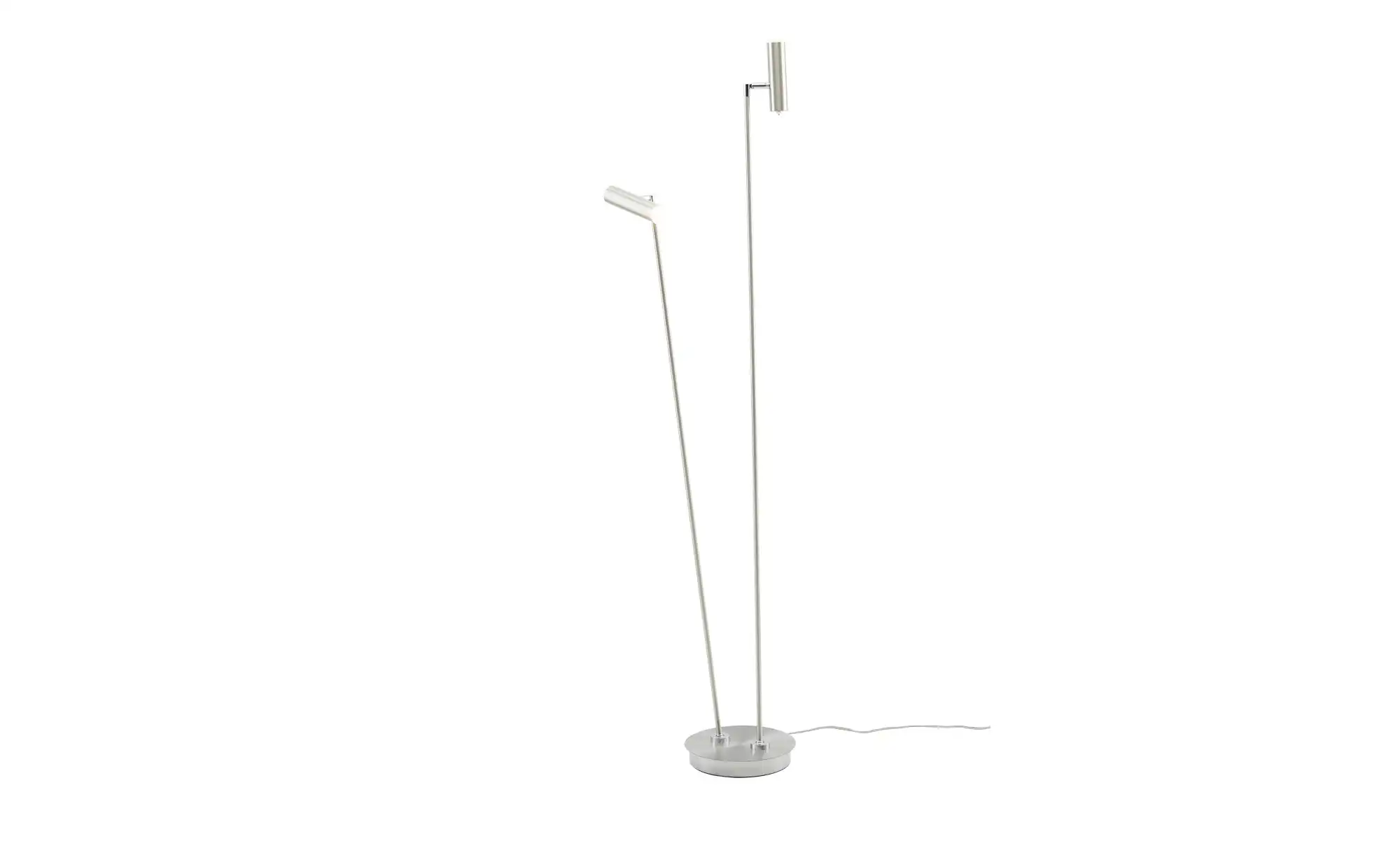 HELL-höllisch gutes Licht LED-Stehleuchte, 2-flammig, Nickel-matt