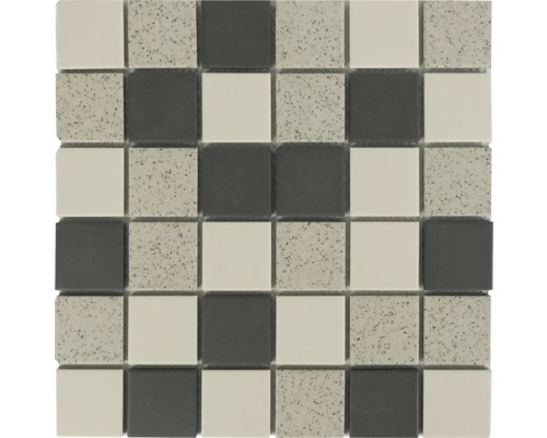 Keramisch mozaïek 28,8 x 28,8 cm grijsbeige