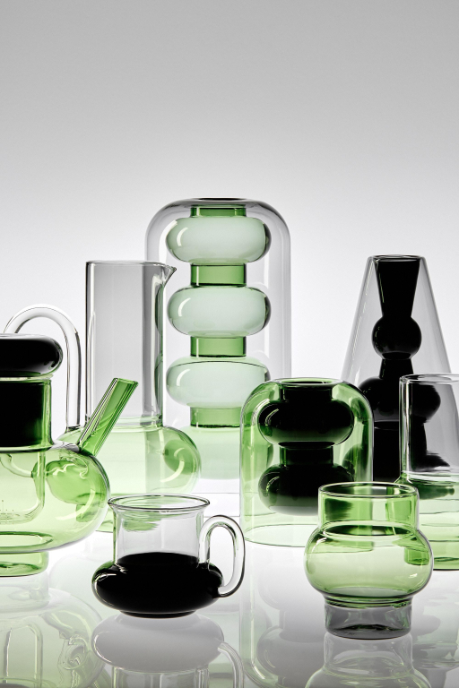Tom Dixon Bump mok set van 2 zwart