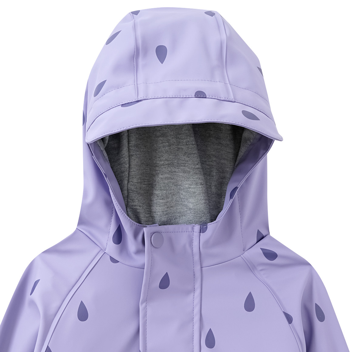 Topomini Baby Regenjacke mit Regentropfen-Muster helllila