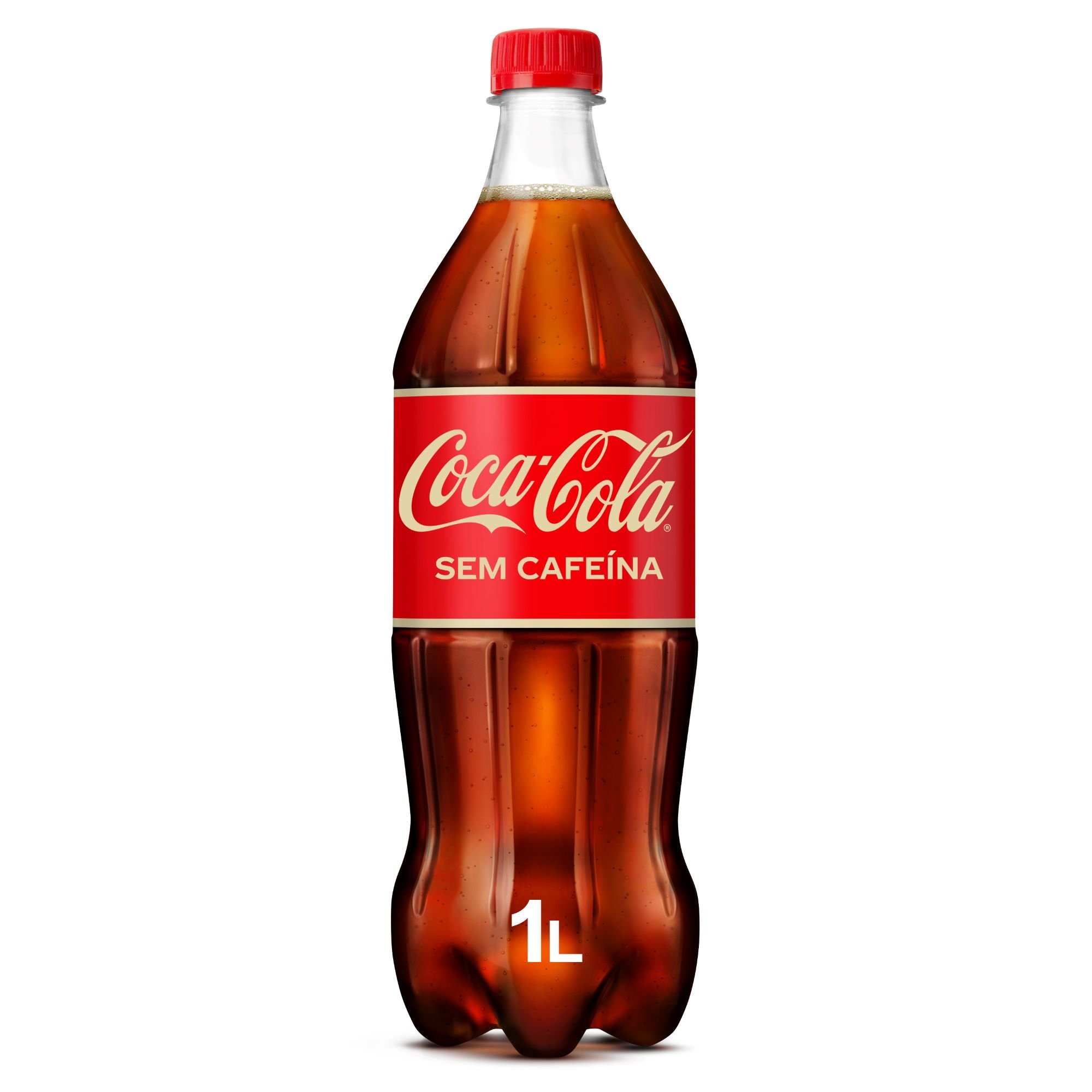 REFRIGERANTE COM GÁS COCA-COLA SEM CAFEÍNA 1L