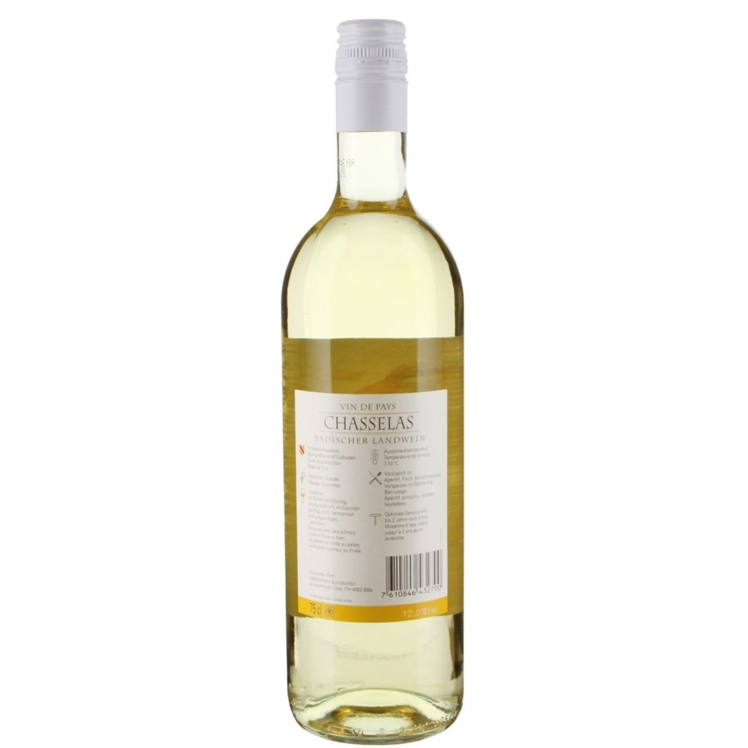 Chasselas Vin de Pays Badischer Landwein -75cl