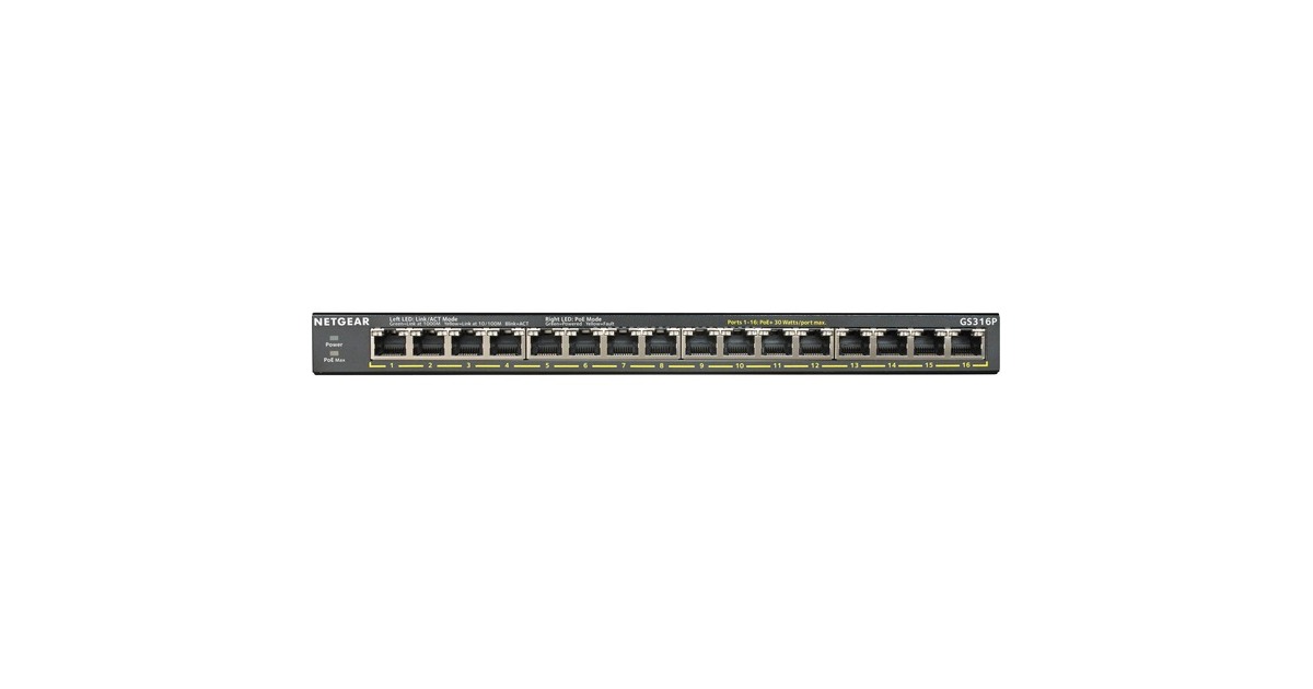 NetgearGS316P switch