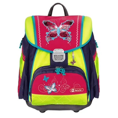 Step by Step Schulranzen-Set TOUCH DIN Butterfly Dancer, 5-teilig