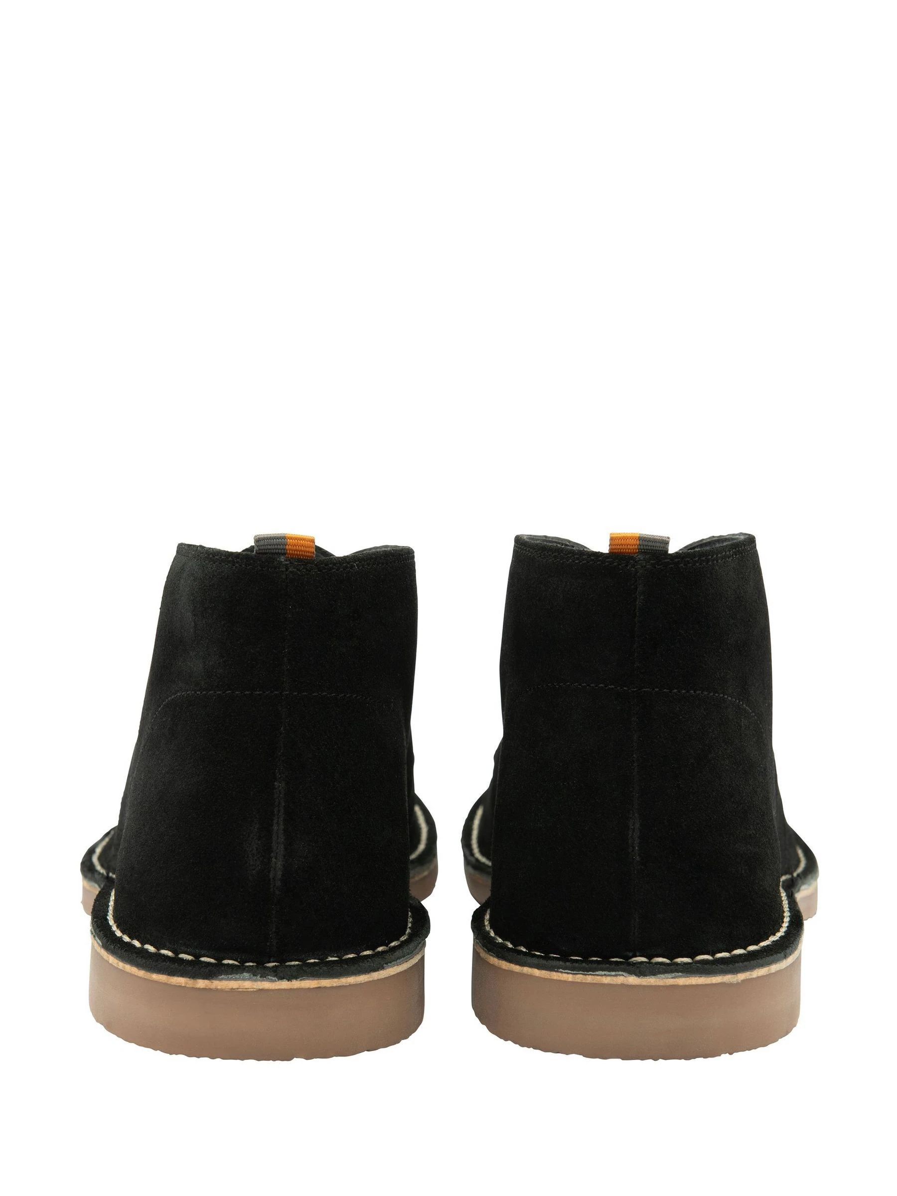 Zwart - Frank Wright Suede Desert Boots