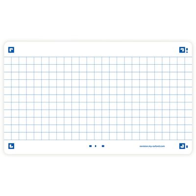 Oxford FLASH 2.0 - Pack de 32 cartes - A7 - petitis carreaux - blanc
