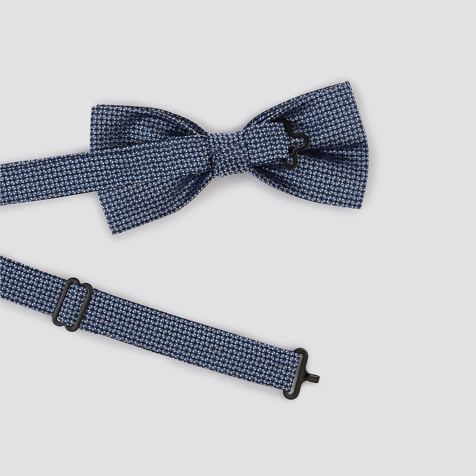 Nœud papillon motifs géométriques Bleu moyen