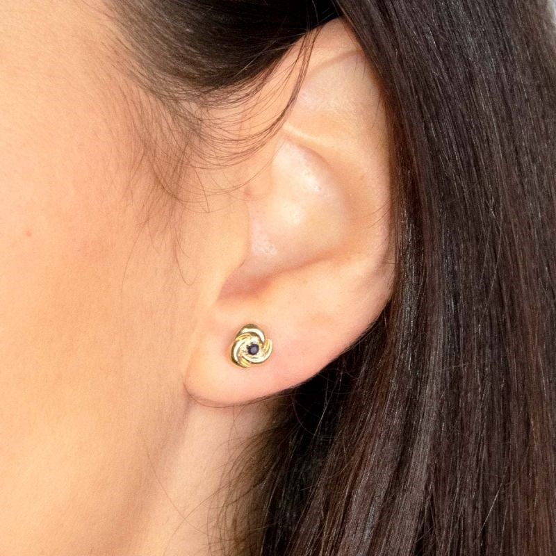 Boucles d'oreilles Or jaune  et pierres