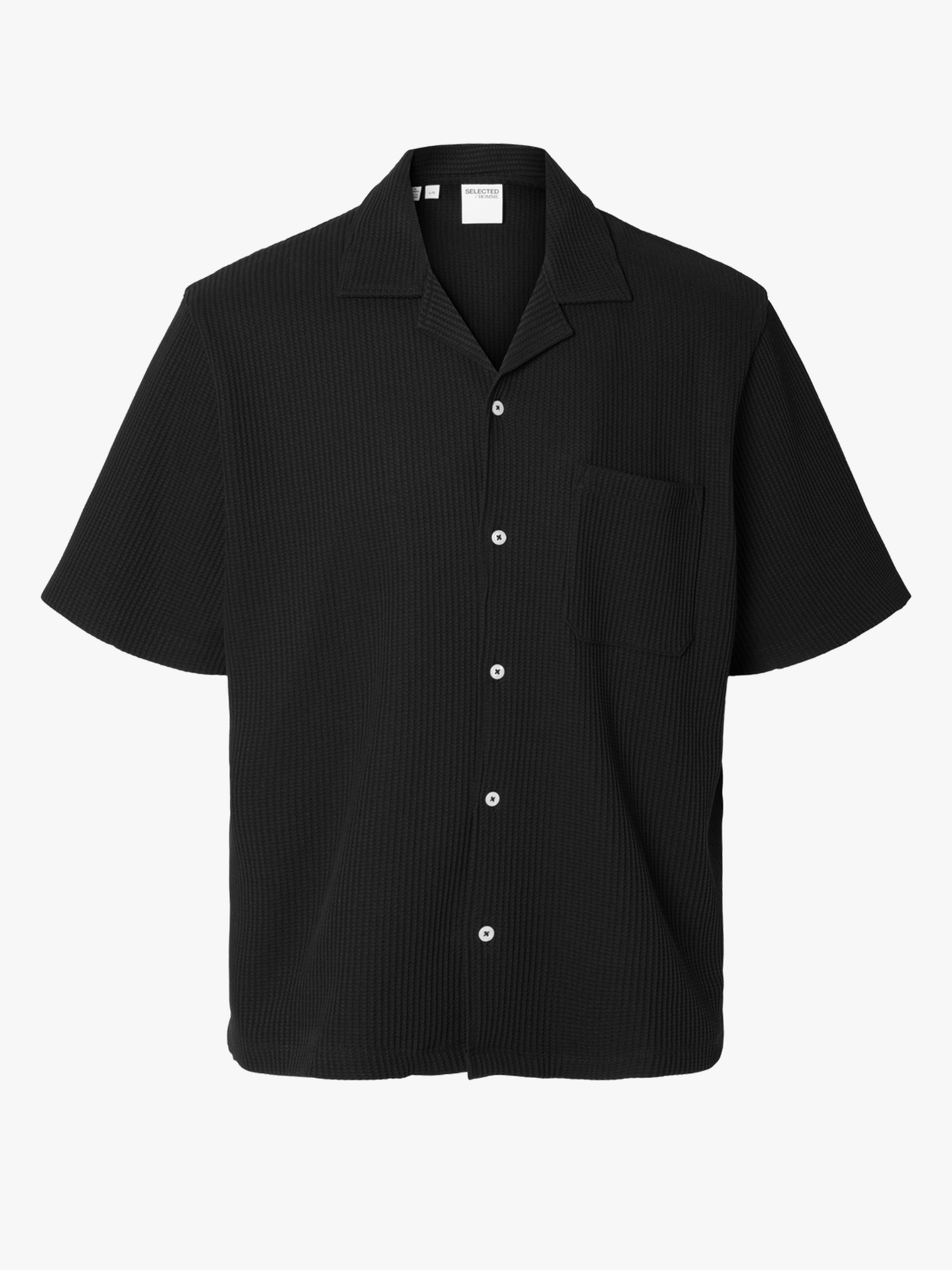 Boxy Casper Waffle  Short Sleeve Shirt